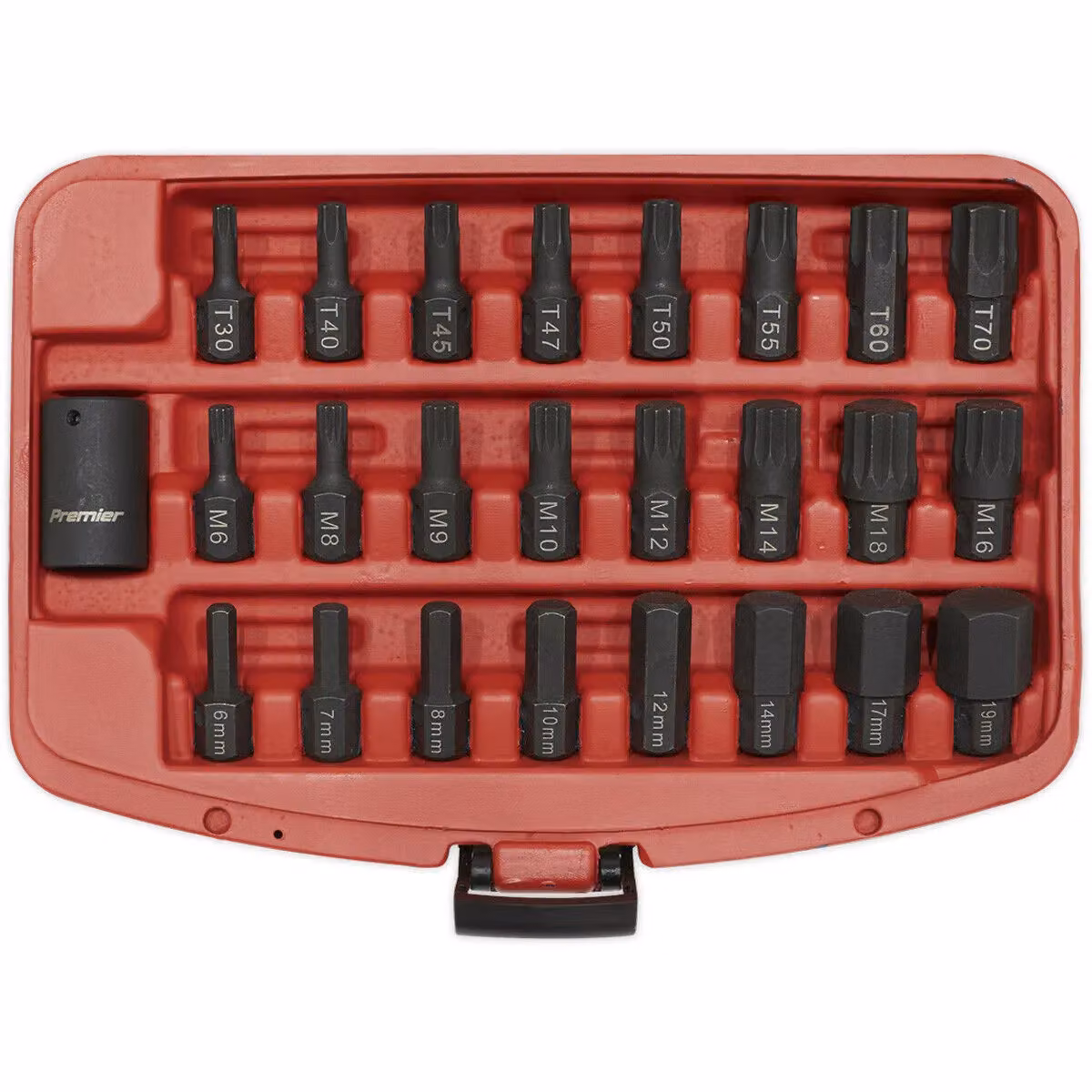 Loops 25 Piece Impact Socket Bit Set in Multicolour, 1/2 inch Square Drive, Chrome Molybdenum Steel – 3
