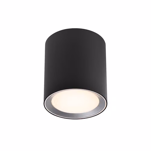 Nordlux Landon Recessed LED Downlight, Black Metal, IP44, 2700K Warm White, Dimmable – 1