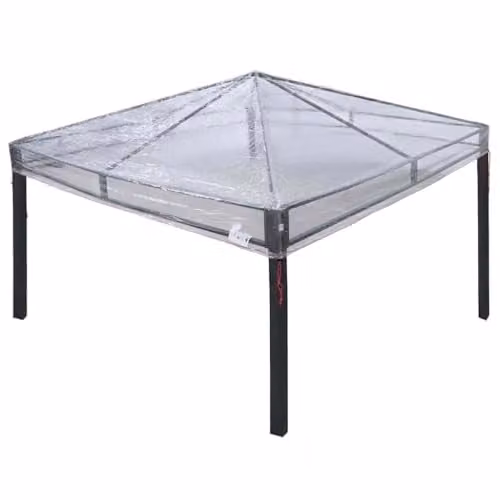 vidaXL Transparent PVC Gazebo Cover Replacement W: 300 cm, D: 300 cm, H: 26 cm