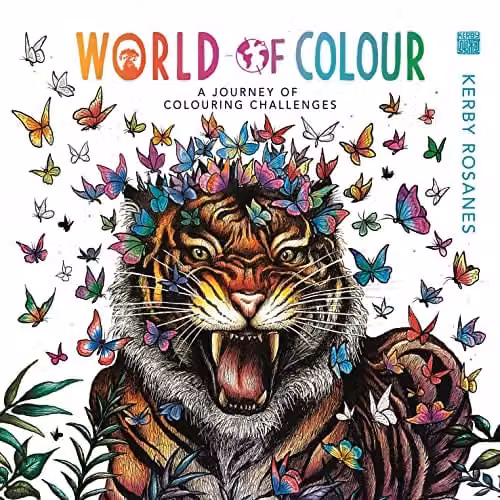 LOM ART World of Colour: A Journey of Colouring Challenges Multicolour Adult Colouring Book
