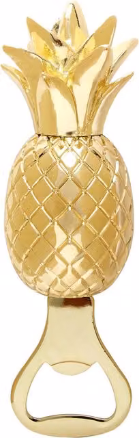 Orsina Modern Retro Pineapple Bottle Opener in Gold