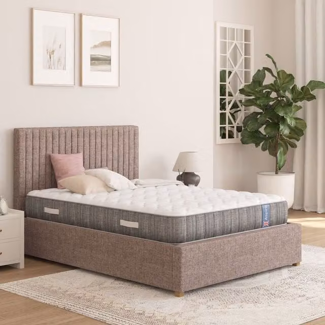 Aspire Dynamic Airflow Pocket Sprung and Natural Fillings Mattress in White, Small Single