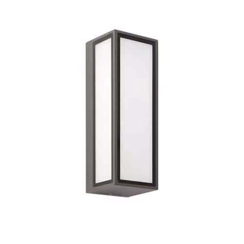 Netlighting Pivot Outdoor LED Box Wall Lamp, Dark Grey, 9W, IP65, W/D/H: 20 x 20 x 40 cm – 1
