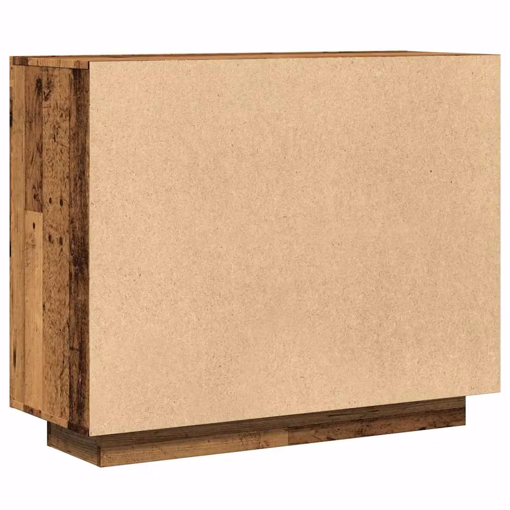 Berkfield Home Rustic Old Wood Sideboard in Brown, W/D/H: 92 x 35 x 75 cm – 5