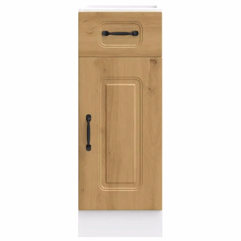 Berkfield Home Kalmar Kitchen Base Cabinet in Artisan Oak Brown – 3