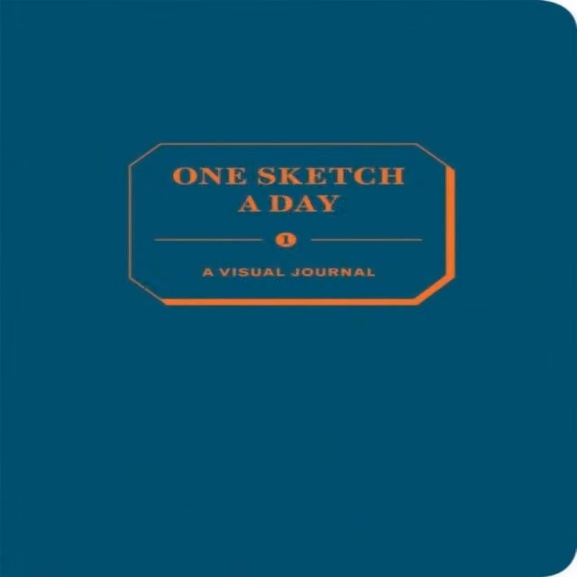 Chronicle Books One Sketch a Day Journal in Petrol Multicolour