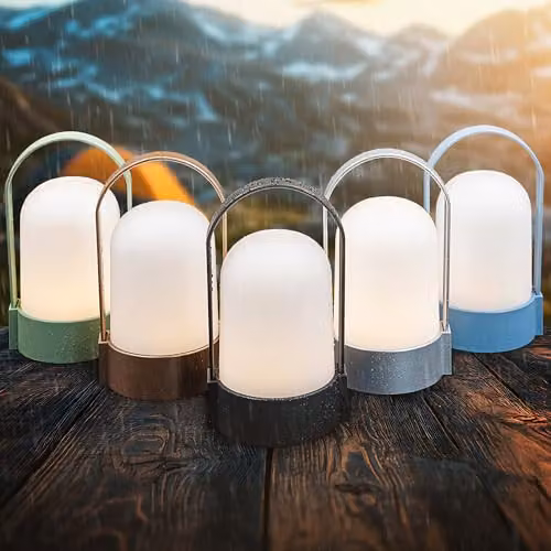 Briloner Wireless Rechargeable LED Table Lamp in Matte Chrome, IP44 Dimmable Touch Light, H x W x D: 15.5 x 9 x 8 cm – 7