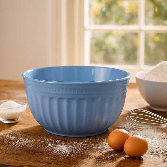 Orsina Round Blue Melamine Mixing Bowl