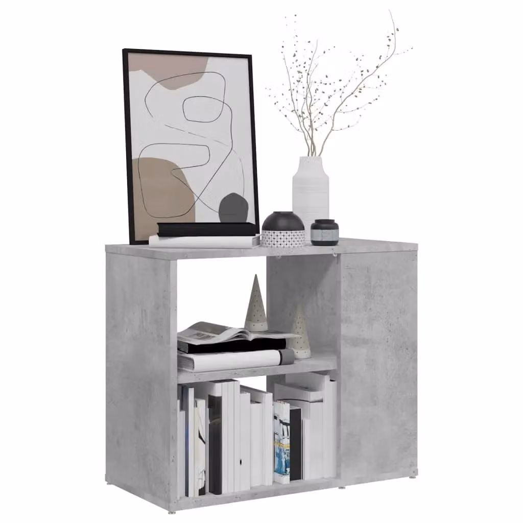 Berkfield Home Side Cabinet in Concrete Grey, W/D/H: 60 x 30 x 50 cm – 3