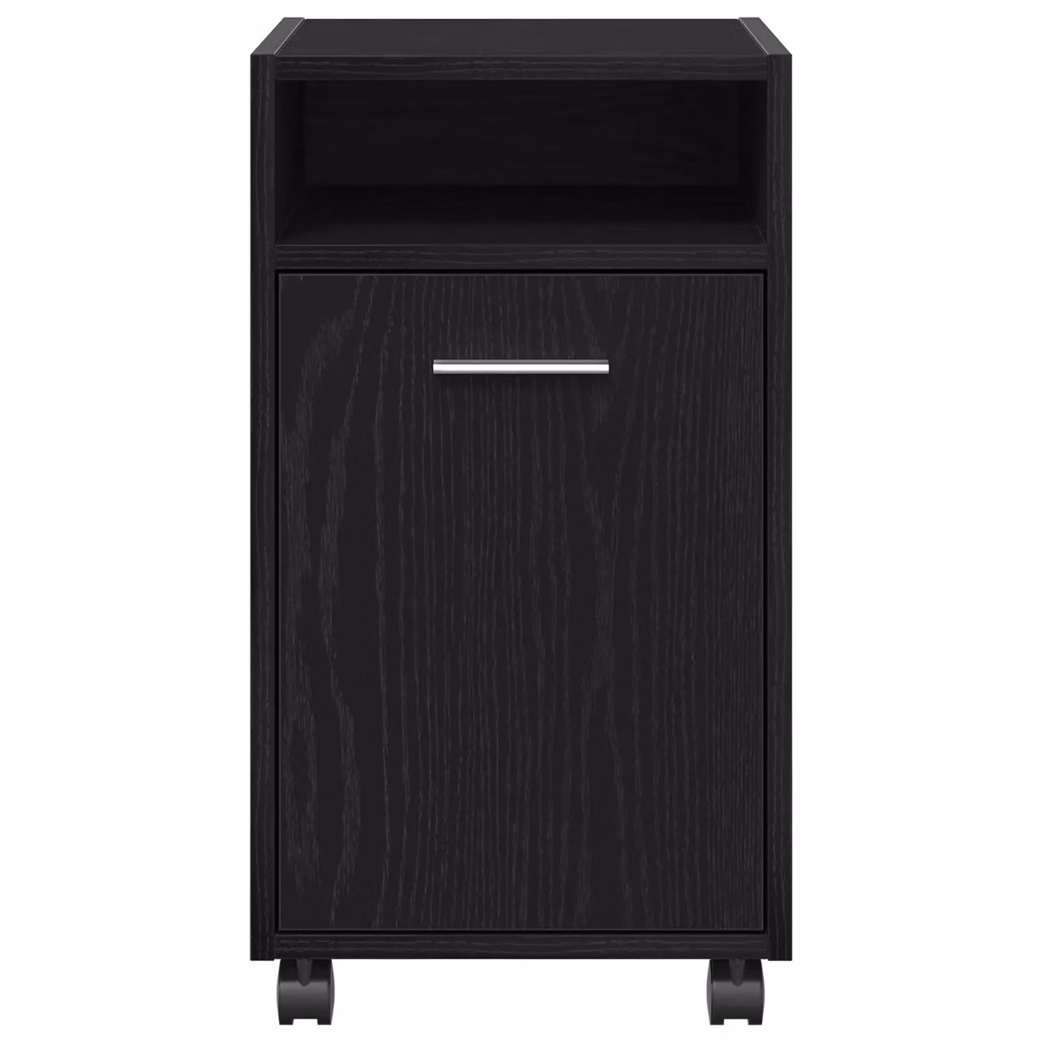 Berkfield Home Side Cabinet on Wheels in Black Oak, W/D/H: 33 x 38 x 60 cm – 4