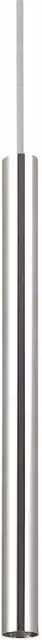 Ideal Lux Modern Slim LED Suspended Cylinder Ceiling Pendant in Chrome and Grey, Diameter: 60.0 cm