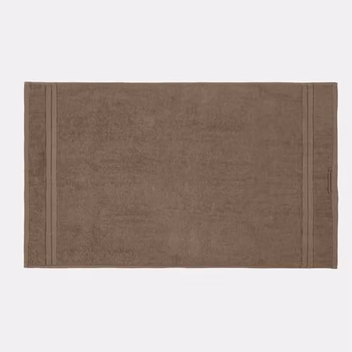 Brentfords 100% Cotton Hand Towel in Light Brown and Beige, Super Soft and Quick Drying with Hanging Loop – 3