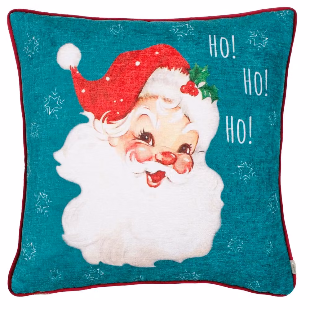 Riva Home Christmas Graphic Square Velvet Cushion, Multicolour, W/D/H: 43 x 43 x 43 cm – 2