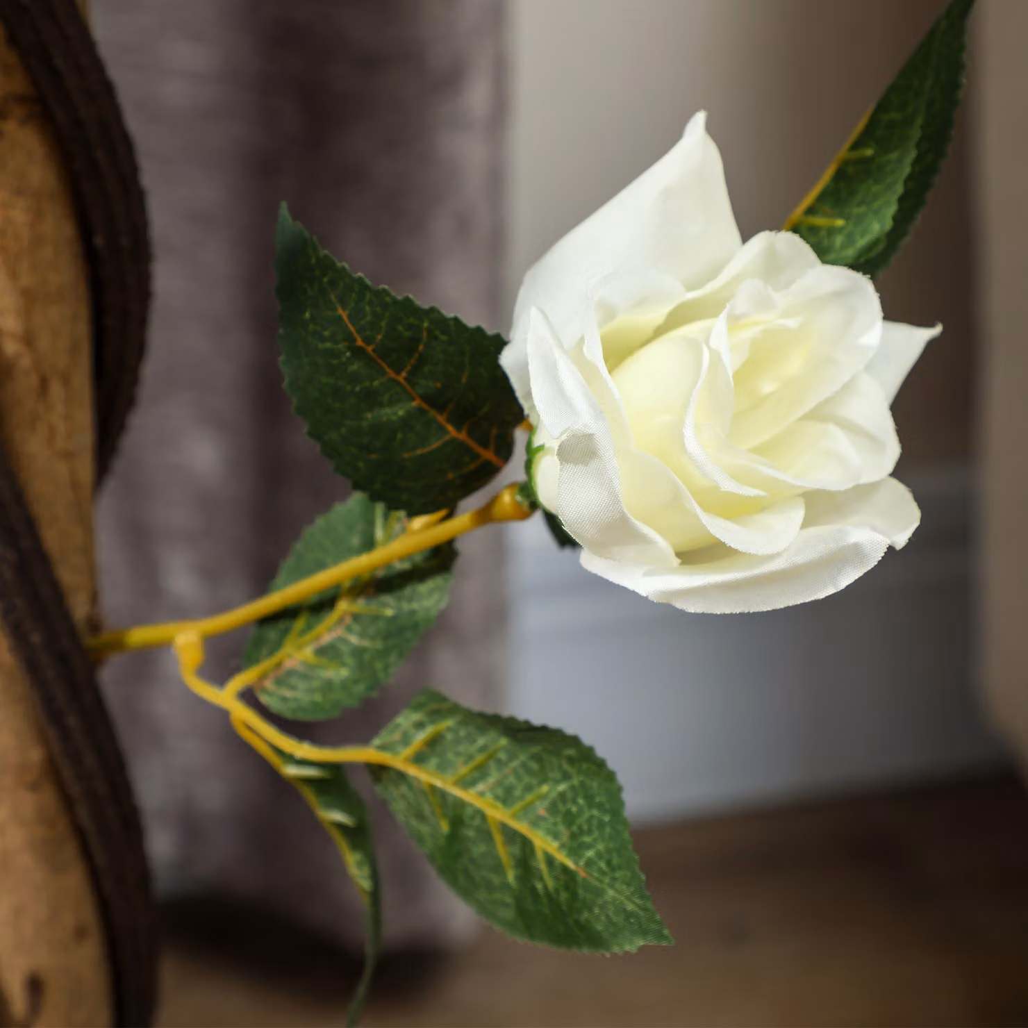 Outsunny Set of Two White Faux Rose Trees – 7