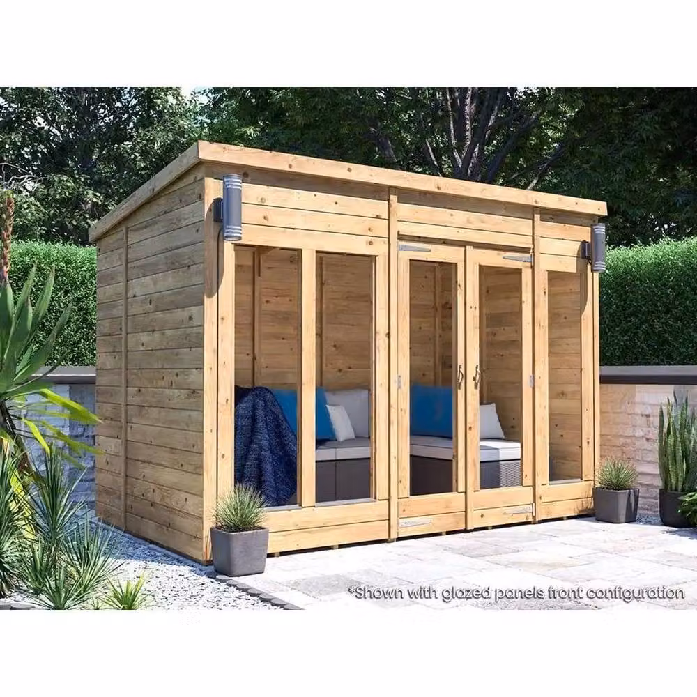 Dunster House RagePanda Modular Pent Roof Summerhouse in Brown – 7