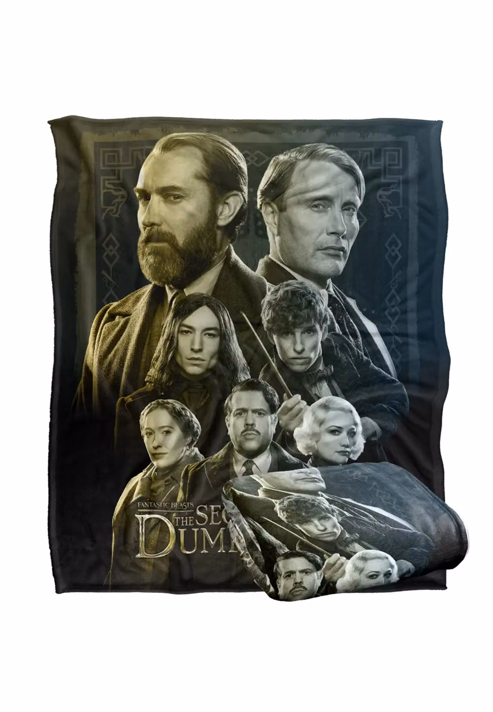Warner Brothers Fantastic Beasts The Secrets Of Dumbledore Officially Licensed Silky Touch Super Soft Throw Blanket, White, W: 152 cm, D: 127 cm – 2