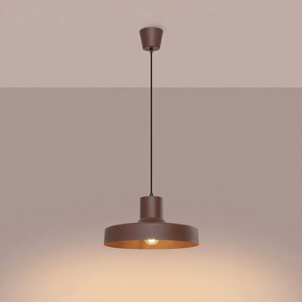 Sollux Lighting Modern Brown Metal Pendant Lamp, W/D/H: 120 x 35 x 35 cm – 2