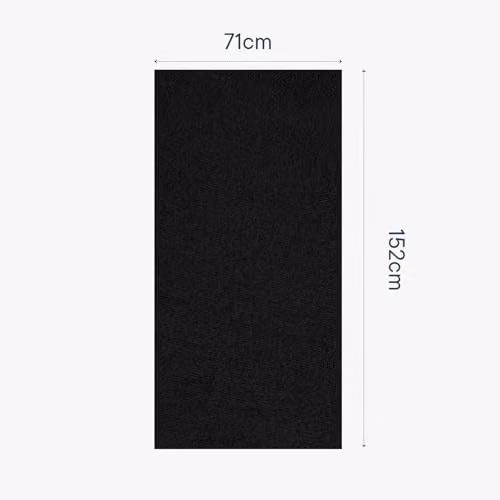 Brentfords OHS Black Microfibre Quick Dry Beach Towel, W: 71 cm, L: 152 cm – 6