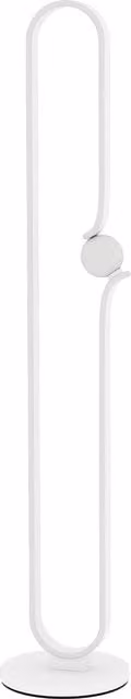 HOMCOM Dimmable LED Floor Lamp with Transparent Glass Sphere Night Light and Foot Switch, White – 1