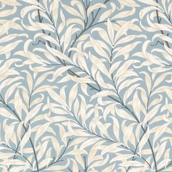 William Morris Willow Boughs Fabric Dove Blue Floral Cotton