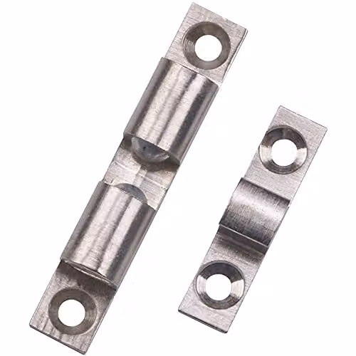 Loops Double Ball Roller Cupboard Catch in Chrome, 50 x 9mm with 40mm Fixing Centres