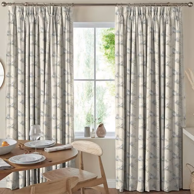 Terrys Naoko Made to Measure Blackout Fabric Panel Curtains in Beige Cotton and Linen Blend