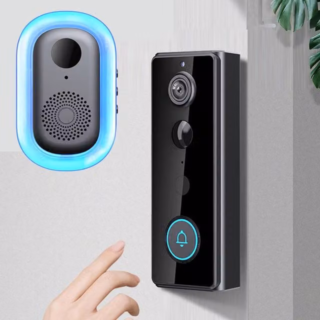 Ventryn Smart WiFi Video Doorbell Wireless Security Camera Intercom, Black – 1