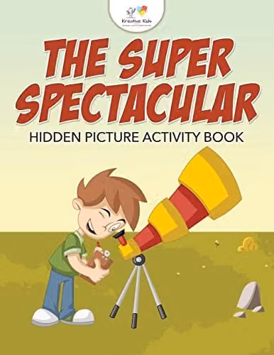 Kreative Kids The Super Spectacular Hidden Picture Activity Book, Multicolour, H: 27.94 cm, W: 21.59 cm