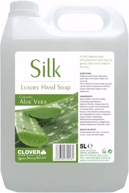 Clover Chemicals Silk Luxury Hand Soap 5L in Cream