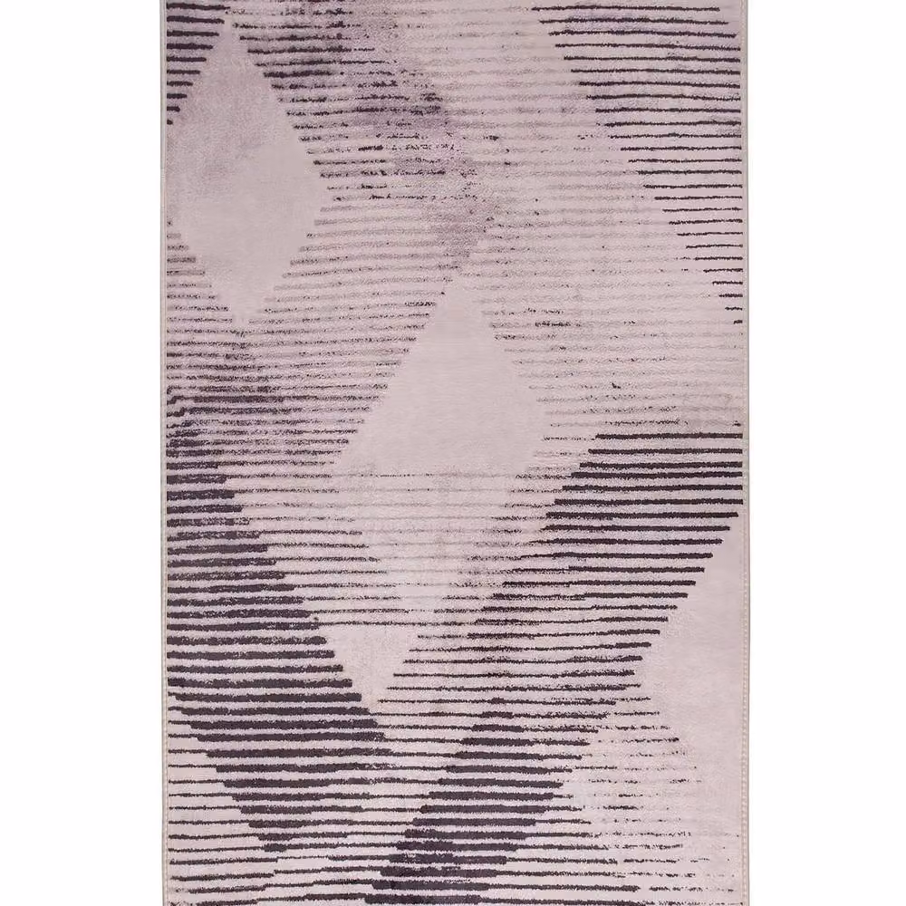 Wyld and Coco Pink Abstract Rectangular Rug, W: 80 cm, L: 150 cm – 2