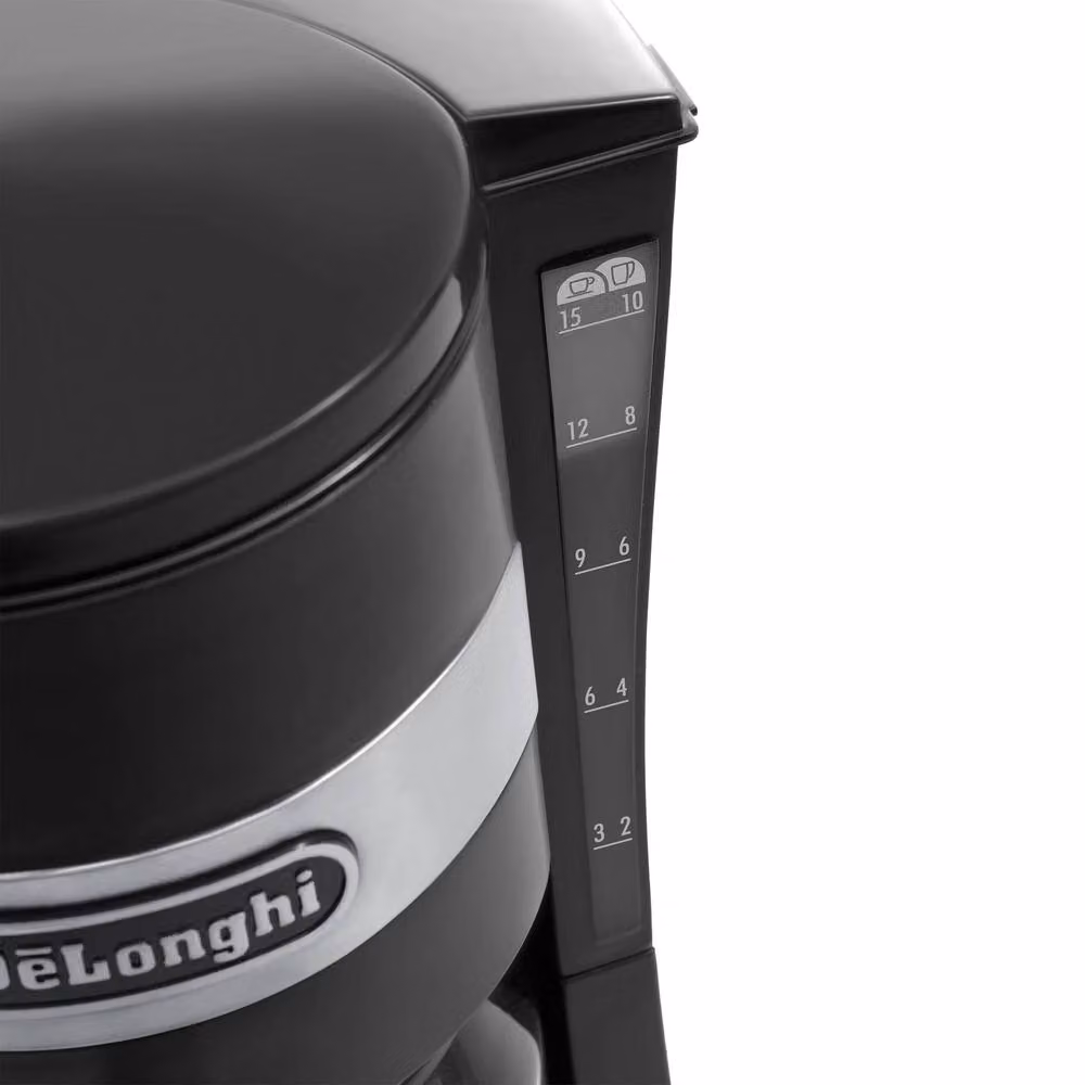 DeLonghi Filter Drip Coffee Machine with Glass Jug, 900W, 1.25 Litre Capacity, Black – 3