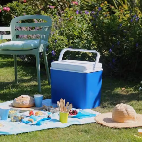 Harbour Housewares 30L Insulated Cool Box in Blue – 5