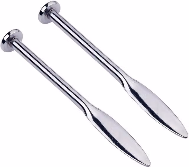 Saber Line Pins in Silver, Pack of 2, Length: 16 cm
