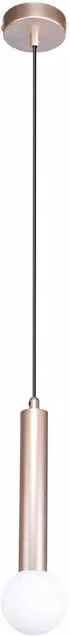 Netlighting Filano Slim Modern Cylinder Pendant Ceiling Light in Brown