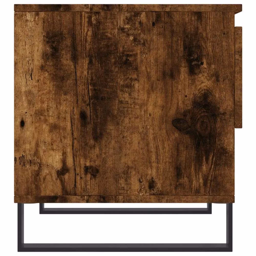 Berkfield Home Modern Nested Coffee Tables, 2 Piece Set, Smoked Oak Brown, W/D/H: 50 x 46 x 50 cm – 5