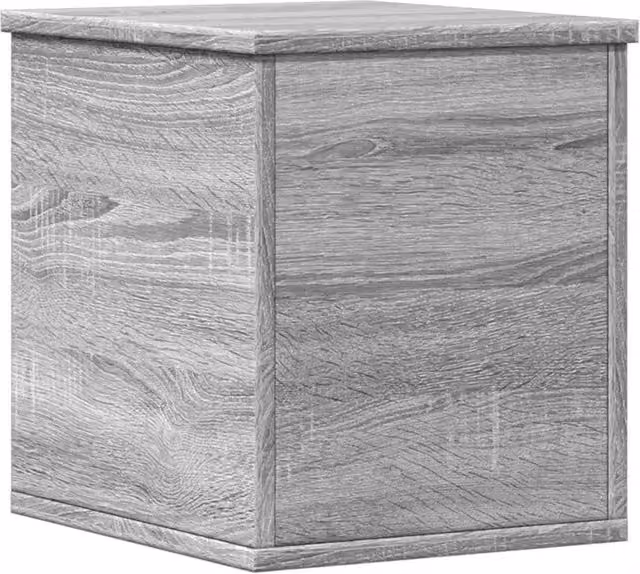 Berkfield Home Grey Sonoma Storage Box with Removable Lid, W/D/H: 30 x 35 x 35 cm