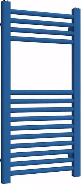 Lux Heat Steel Towel Radiator in Blue, W/H: 40 x 80 cm