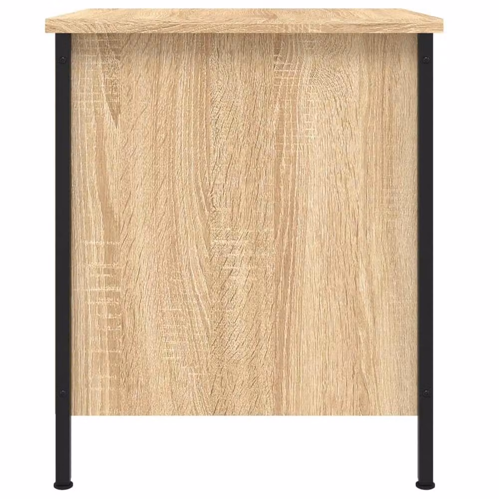Berkfield Home Sonoma Oak Bedside Cabinet in Brown, W/D/H: 40 x 42 x 50 cm – 4