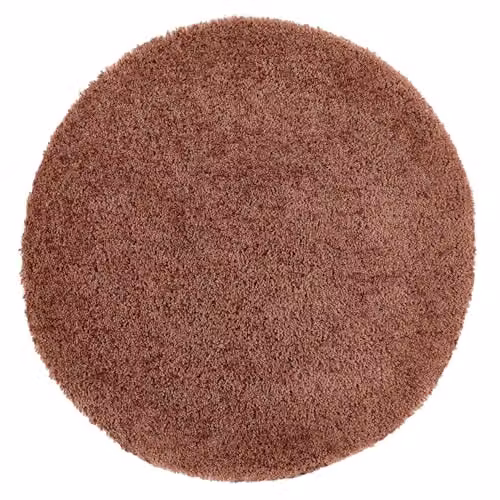 Phoenox Textiles Limited Origins Chicago Round Hand Tufted Rug in Rust Orange, Diameter: 133 cm