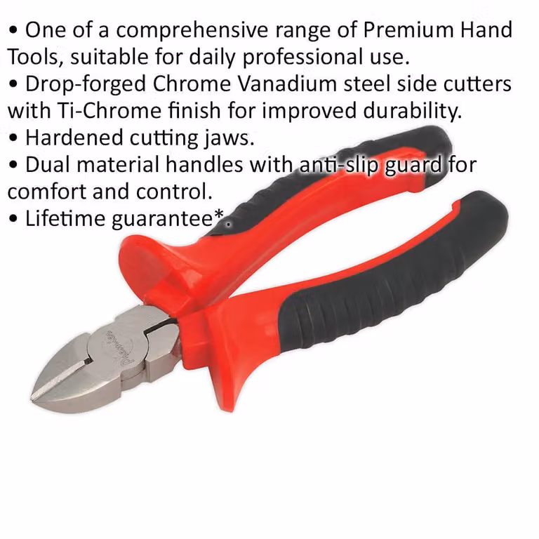 Loops Red Side Cutter Pliers with 16mm Hardened Steel Cutting Jaws