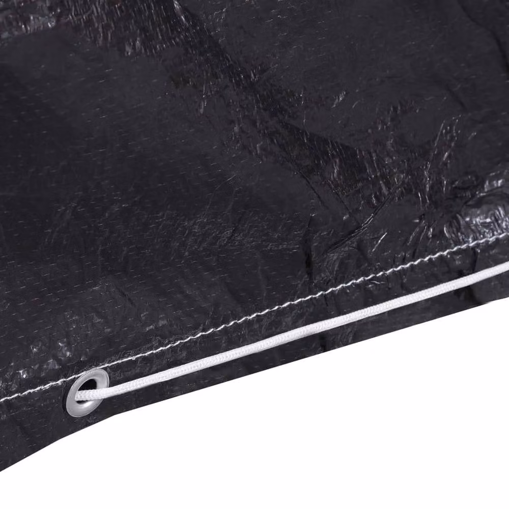 Berkfield Home Water-Repellent Garden Furniture Cover with 12 Eyelets, Black, W/D/H: 205 x 325 x 90 cm – 4