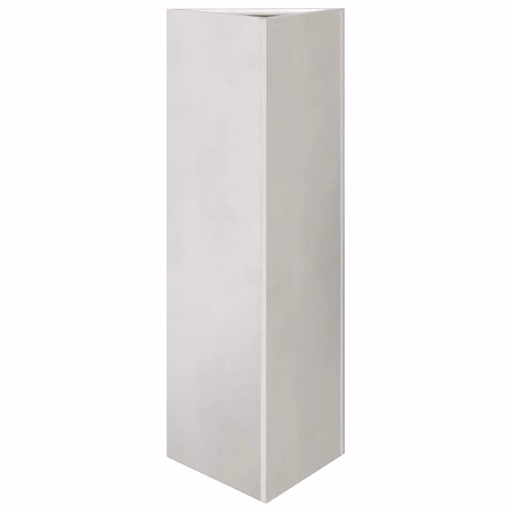 Berkfield Home Triangular Stainless Steel Garden Planter in Silver, W/D/H: 30 x 26 x 75 cm – 2