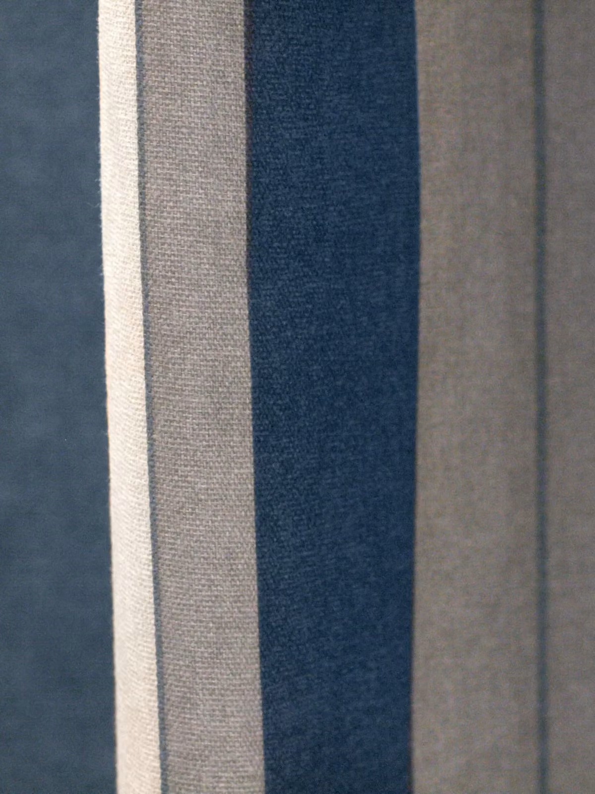 Fusion Whitworth Stripe Fully Lined 100% Cotton Eyelet Curtains in Blue, Width: 117 cm, Drop: 183 cm – 3