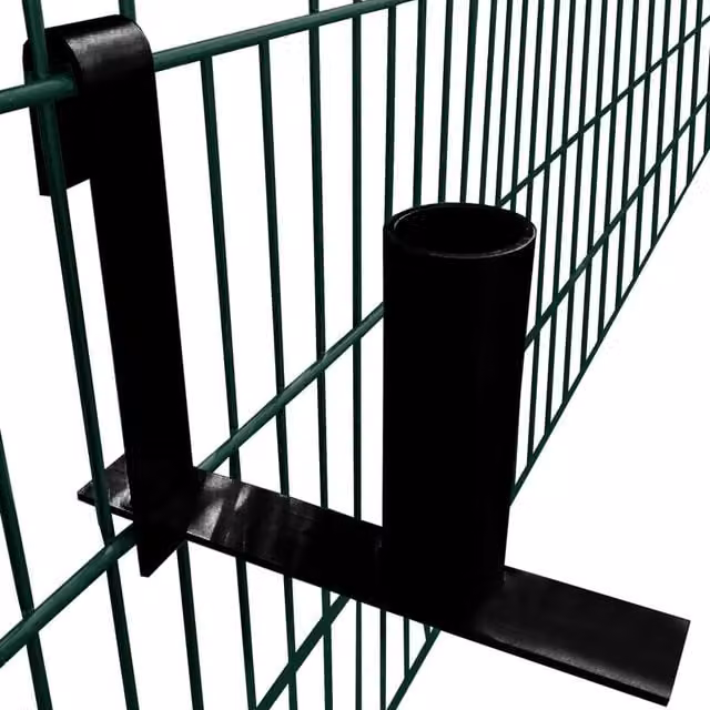 Berkfield Steel Privacy Fence Strip Dispenser in Black