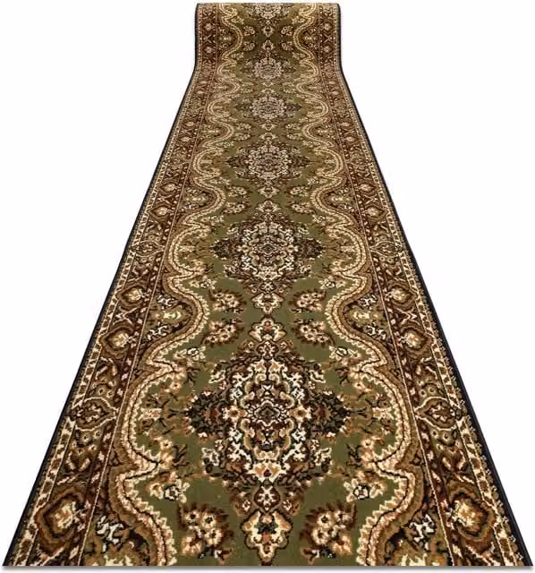 RugsX Bcf Wiosna Oriental Runner in Green, W: 70 cm, L: 190 cm – 1