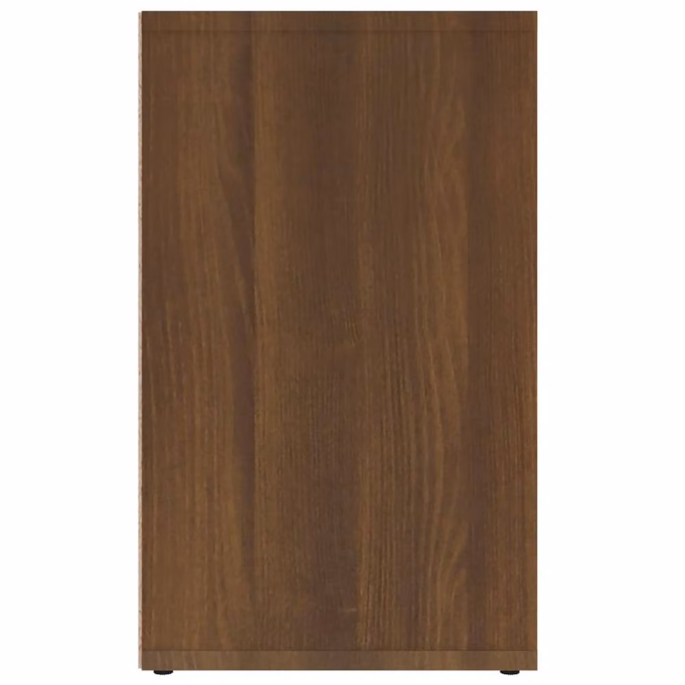 Berkfield Home Brown Oak Shoe Cabinet with Integrated Seat, W: 52.5 cm, D: 30 cm, H: 50 cm – 3