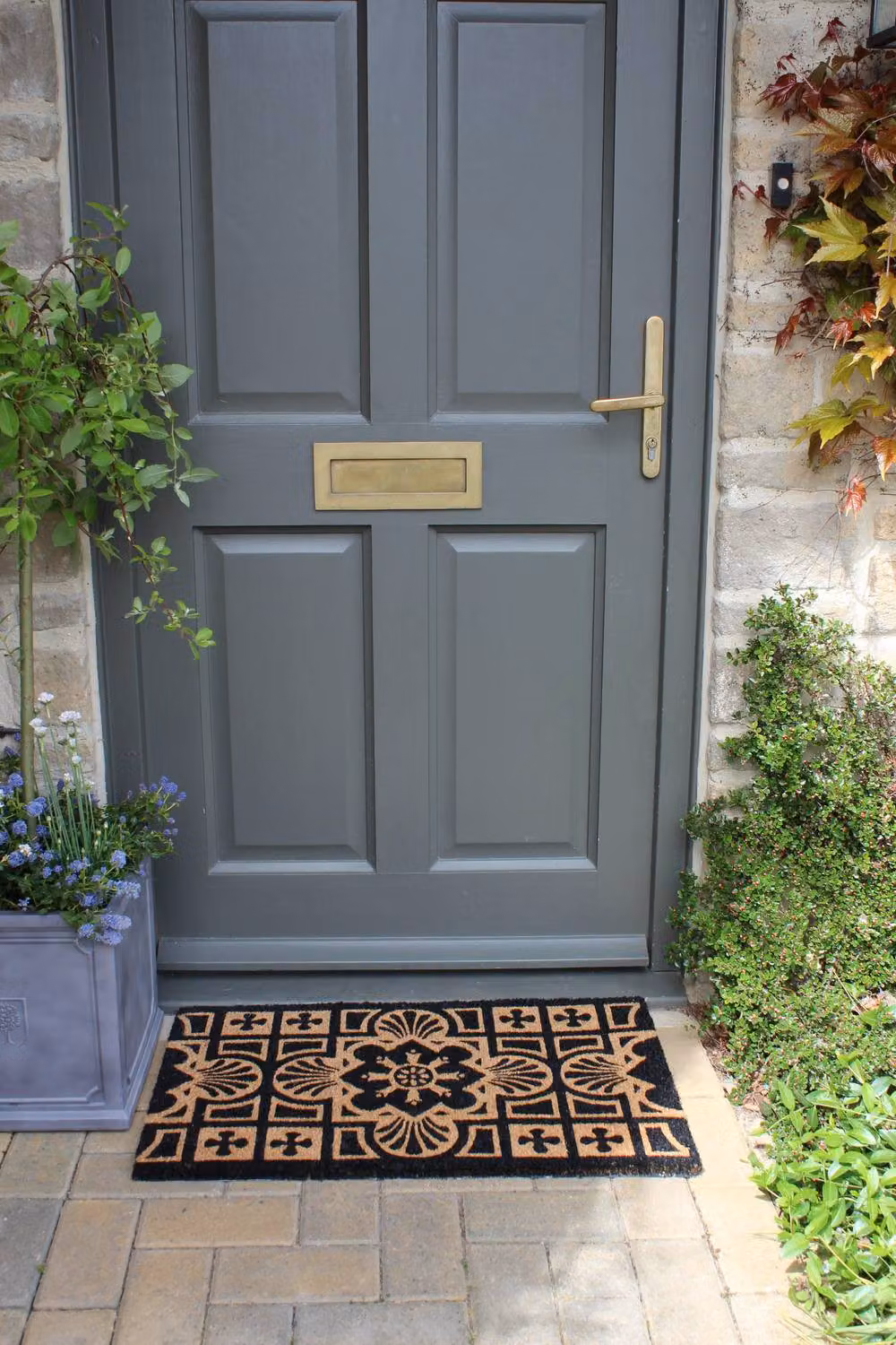 RHS Gertrude Jekyll Tile Door Mat, Black and Multicolour, W/L: 45 x 75 cm – 5