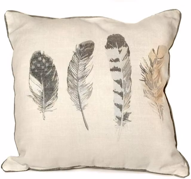 Fusion Idaho Square Cotton Filled Cushion in Grey, W/D/H: 43 x 43 x 43 cm – 2