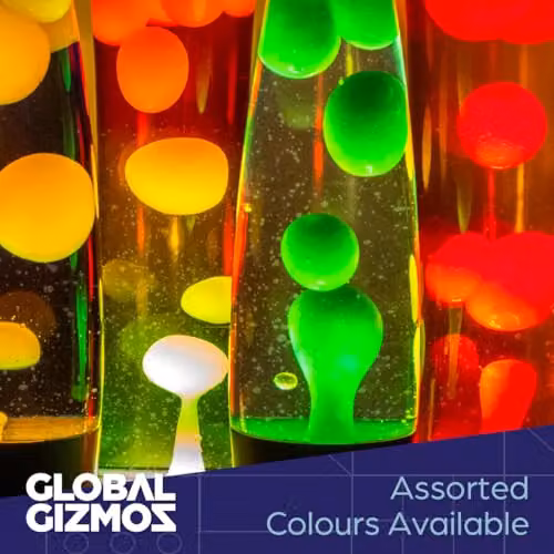 Global Gizmos 49009 Galaxy Lava Lamp in Blue with Matte Pattern Base, Height: 40.64 cm – 5