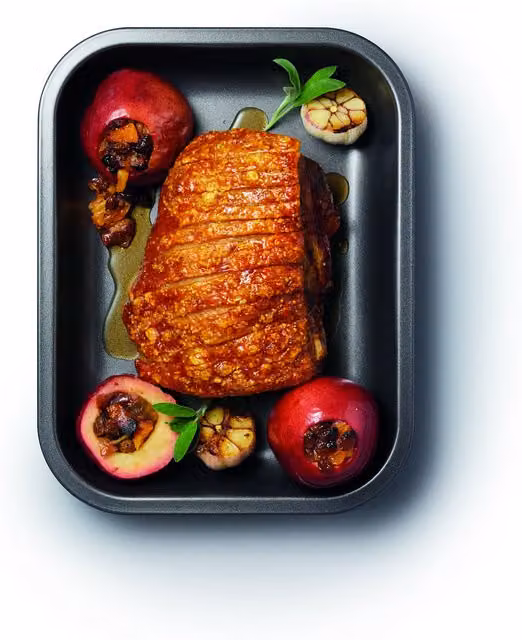 MasterClass Non-Stick Rectangular Sloped Roasting Dish, Grey, W: 33 cm x D: 25.5 cm